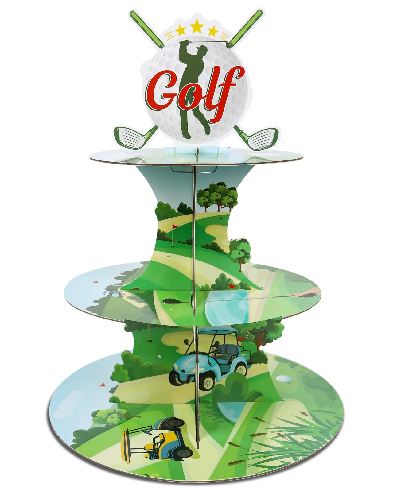 Golf Birthday Party Decorations – Golf Themed Cupcake Stand Golf Party Suppli…