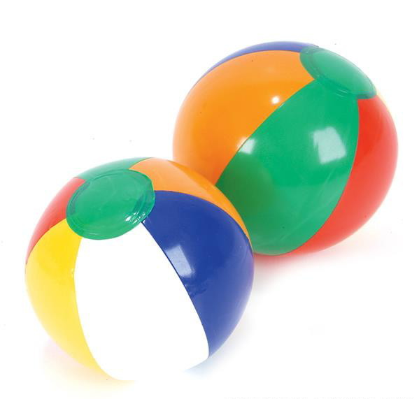 LOT OF 12 MINI MULTICOLORED BEACH BALLS 5″ BEACHBALL BALL POOL PARTY FREE SHIP!!