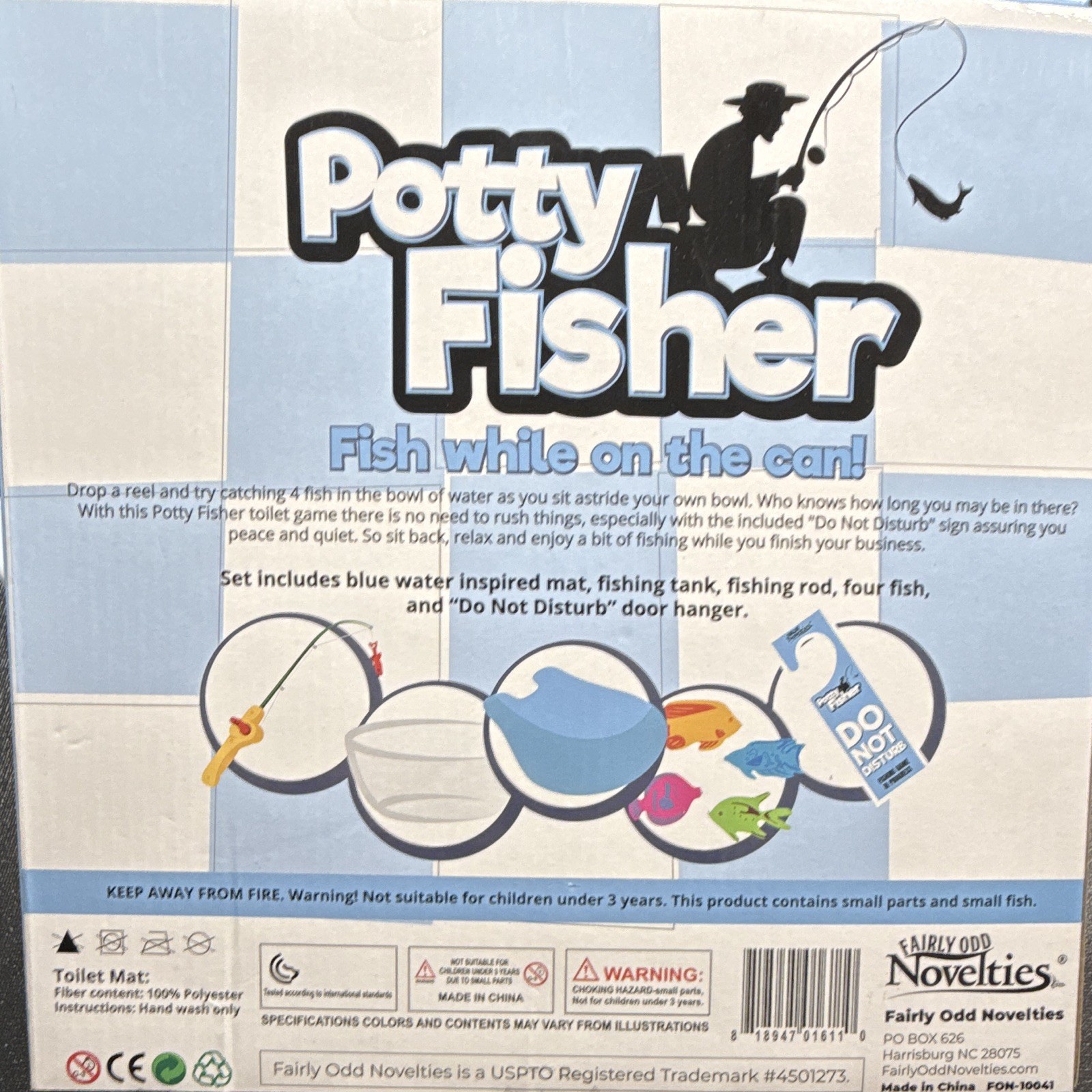 Fairly Odd Novelties Potty Fisher Bathroom Fishing Gag Toy, Adults 18+