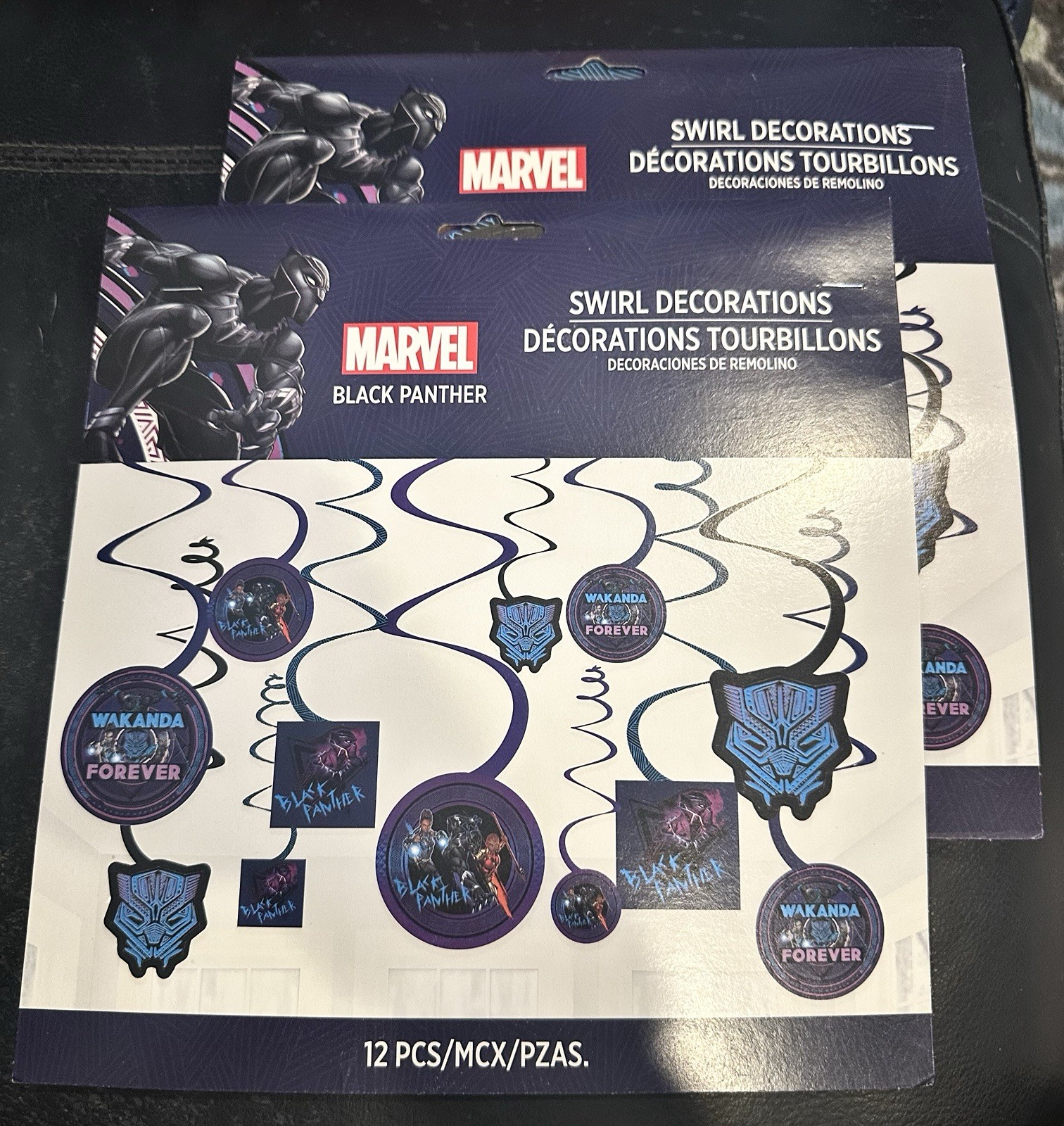 Black Panther Marvel Avengers Birthday Party Decoration Lot Wall Hanging Napkins