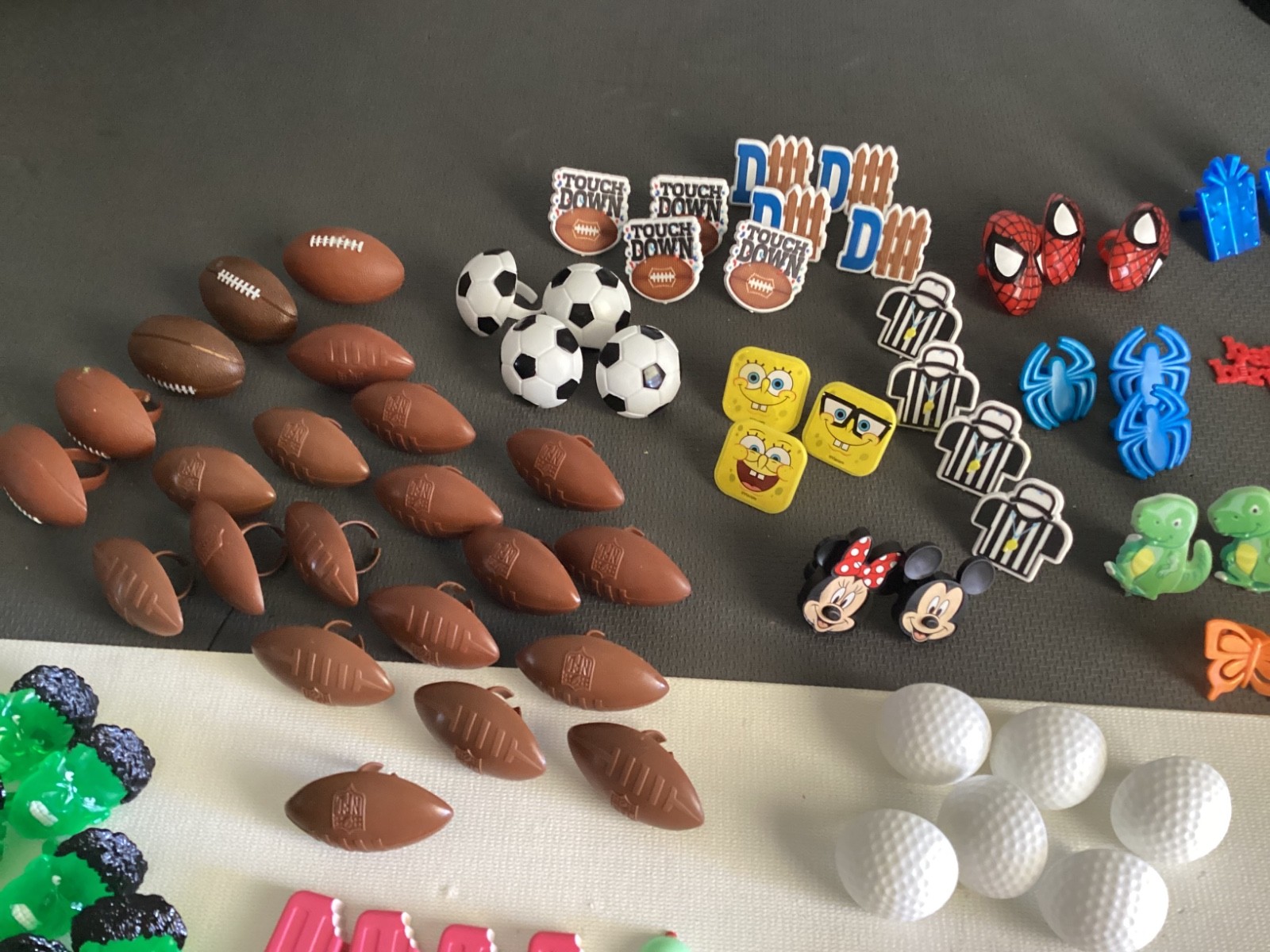 Mixed large Lot 194 various cake cupcake toppers rings picks decorations
