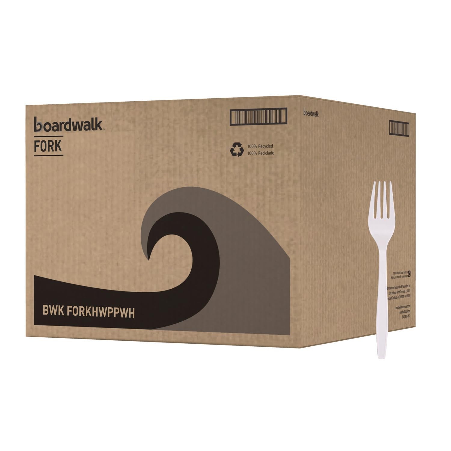 Heavyweight Polypropylene Cutlery Fork White 1000/Carton Disposable Plastic