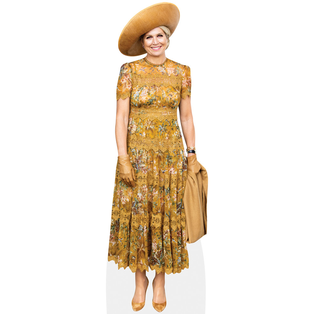 Queen Maxima Of The Netherlands (Yellow) Life Size Cutout