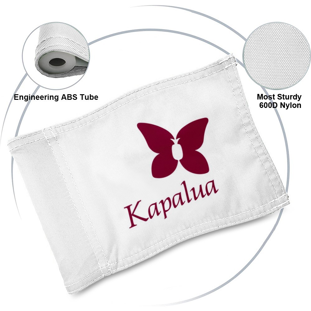 KAPALUA GOLF COURSE PGA Tour Regulation Tube Flag 8x6Inch white