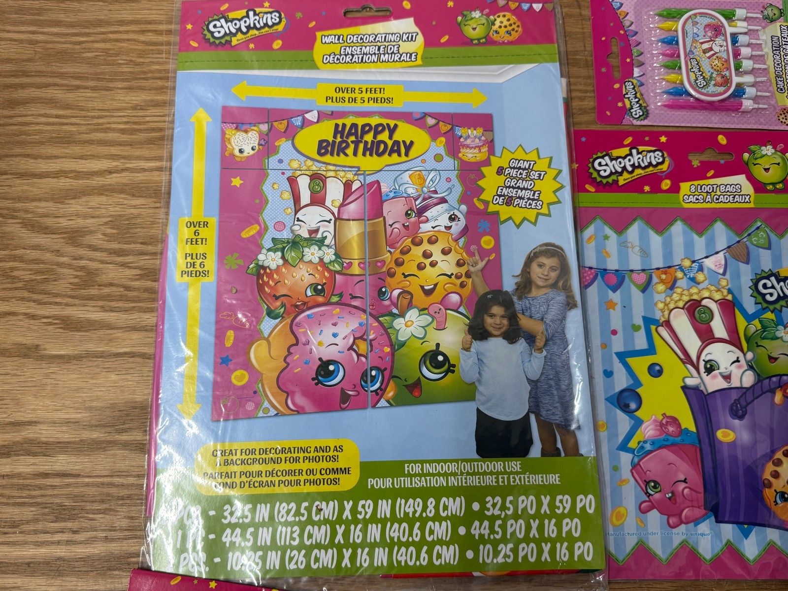 HUGE Shopkins Birthday Party Supplies Decoration Lot Plates Banner Invitations!