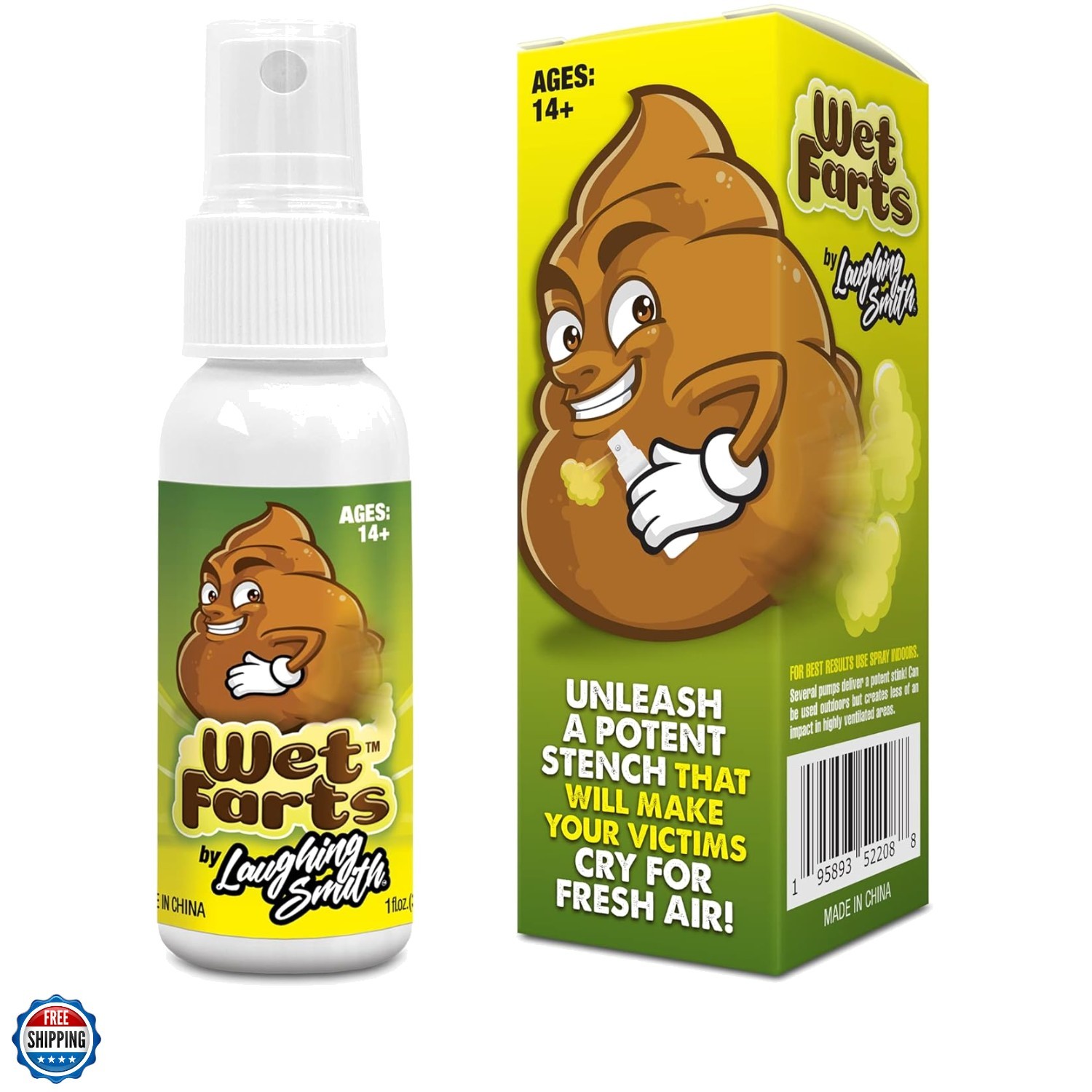 Wet Farts – Potent Stink Spray – Extra Strong Stink – Hilarious Gag Gifts & P…