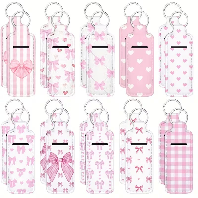 20pcs Coquette Bow Lipstick Holder Keychain for Lipstick/Lip gloss – Girlfriend