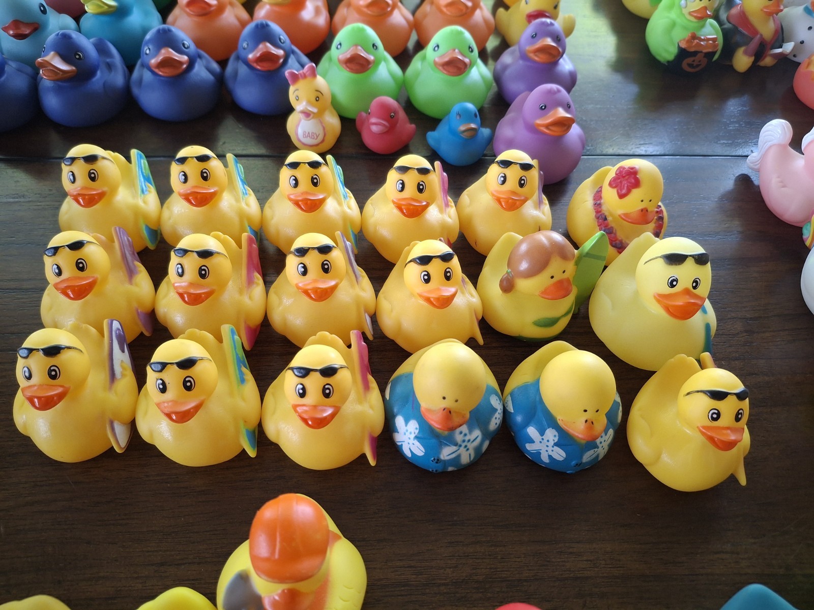 Large Collection (300) of assorted Rubber Ducks for Jeep “Ducking”/Party Favors