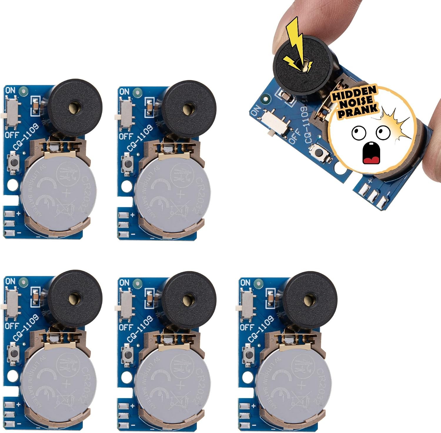 3 Pcs Mini Hidden Prank Noise Maker Cricket Sound Annoying Beeping Gag Device Bl