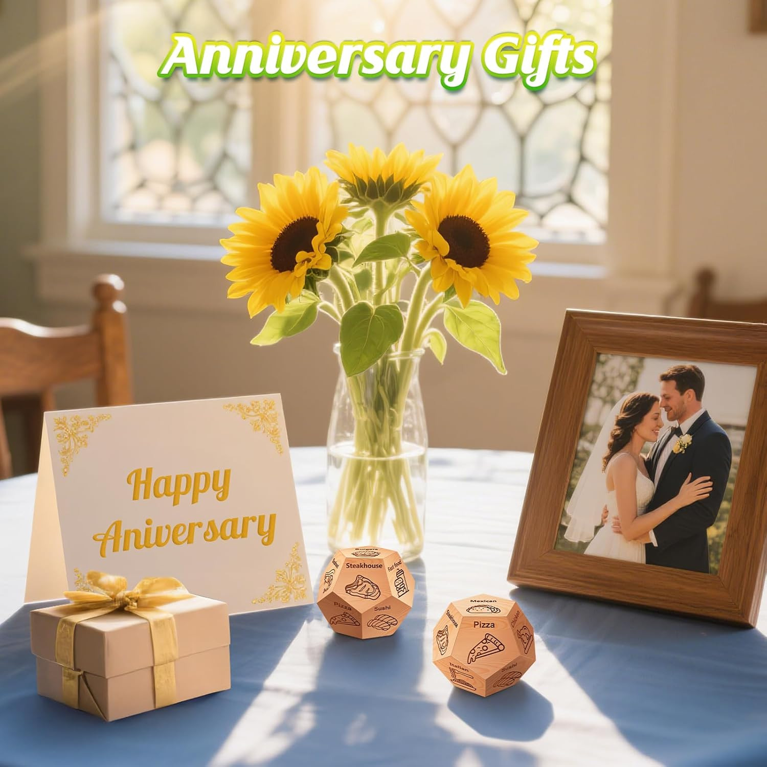 Date Night Food Decision Dice – Ideal Gift for Couples and Dads