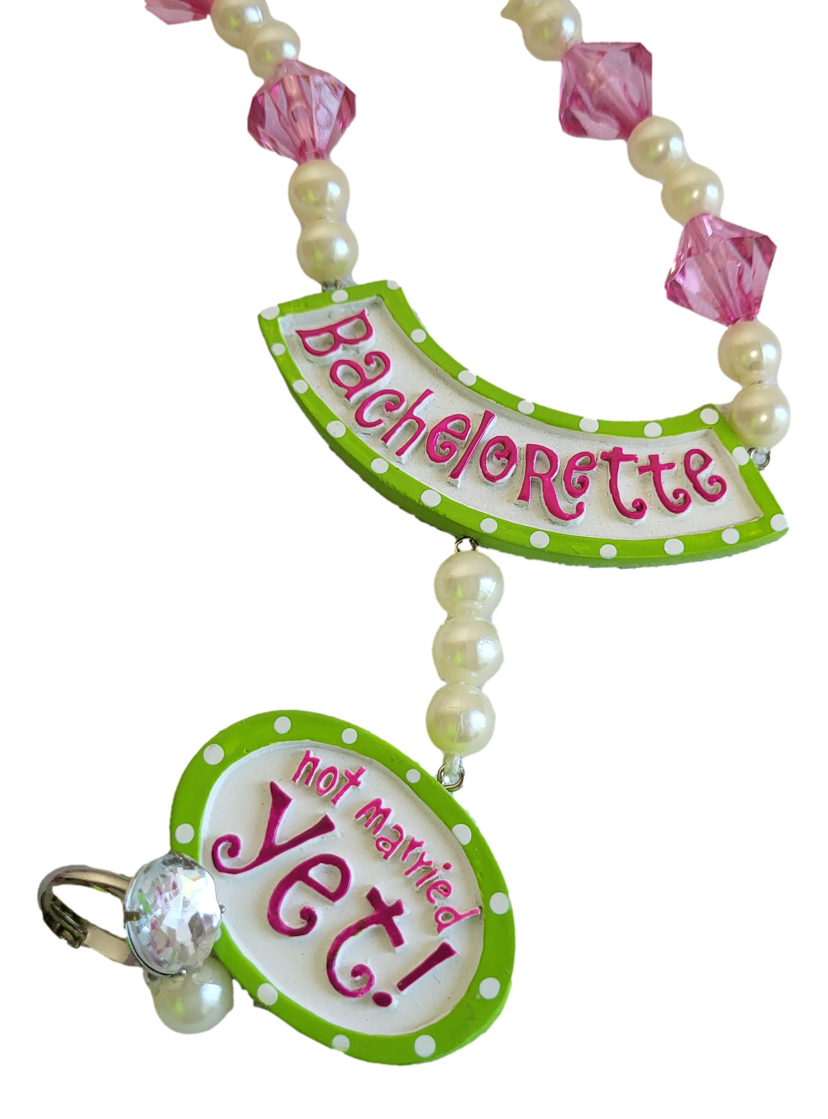 Bachelorette Party Beads Bride-To-Be Necklace Costume Props – Not Married Yet