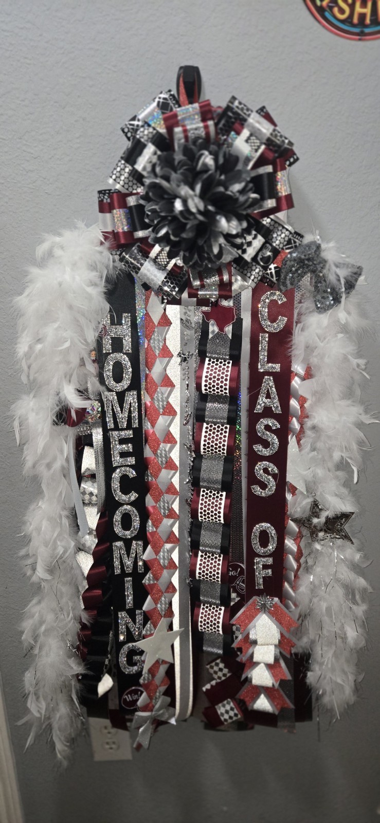 Homecoming Mum Multicolor Ribbon Garland Streamers Fabric Ribbon Party Decor
