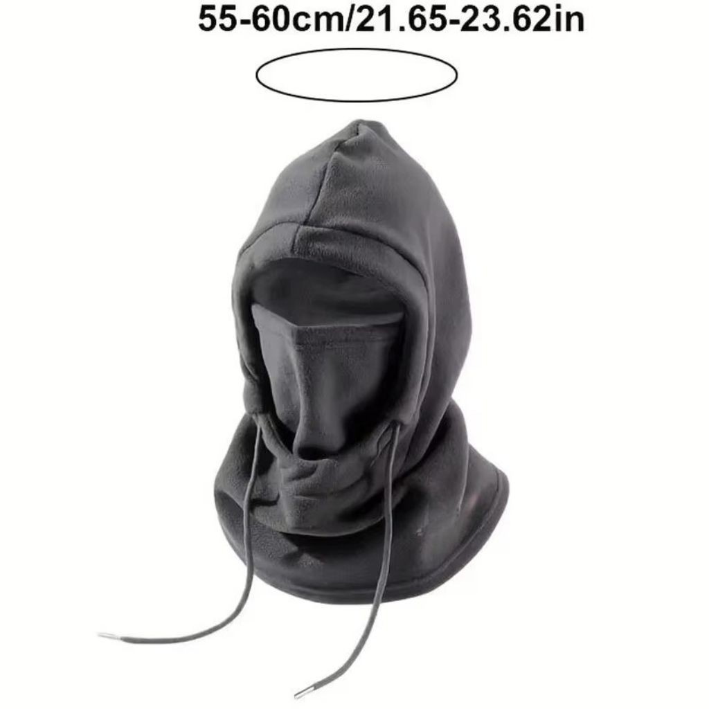 3 in 1 Winter Face Cover Fleece Neck Warmer Hood for Cycling Skiing Outdoor