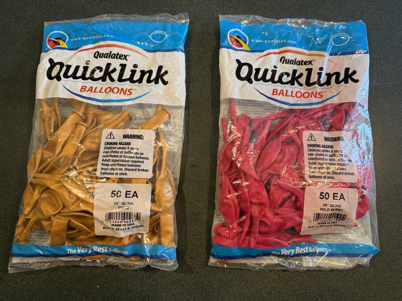 2X Qualatex Quick Link 6” Balloons