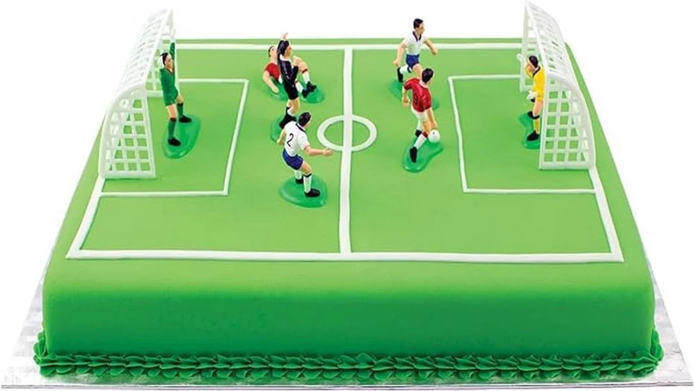 Soccer Toppers for Cake and Cupcakes, Set of 9