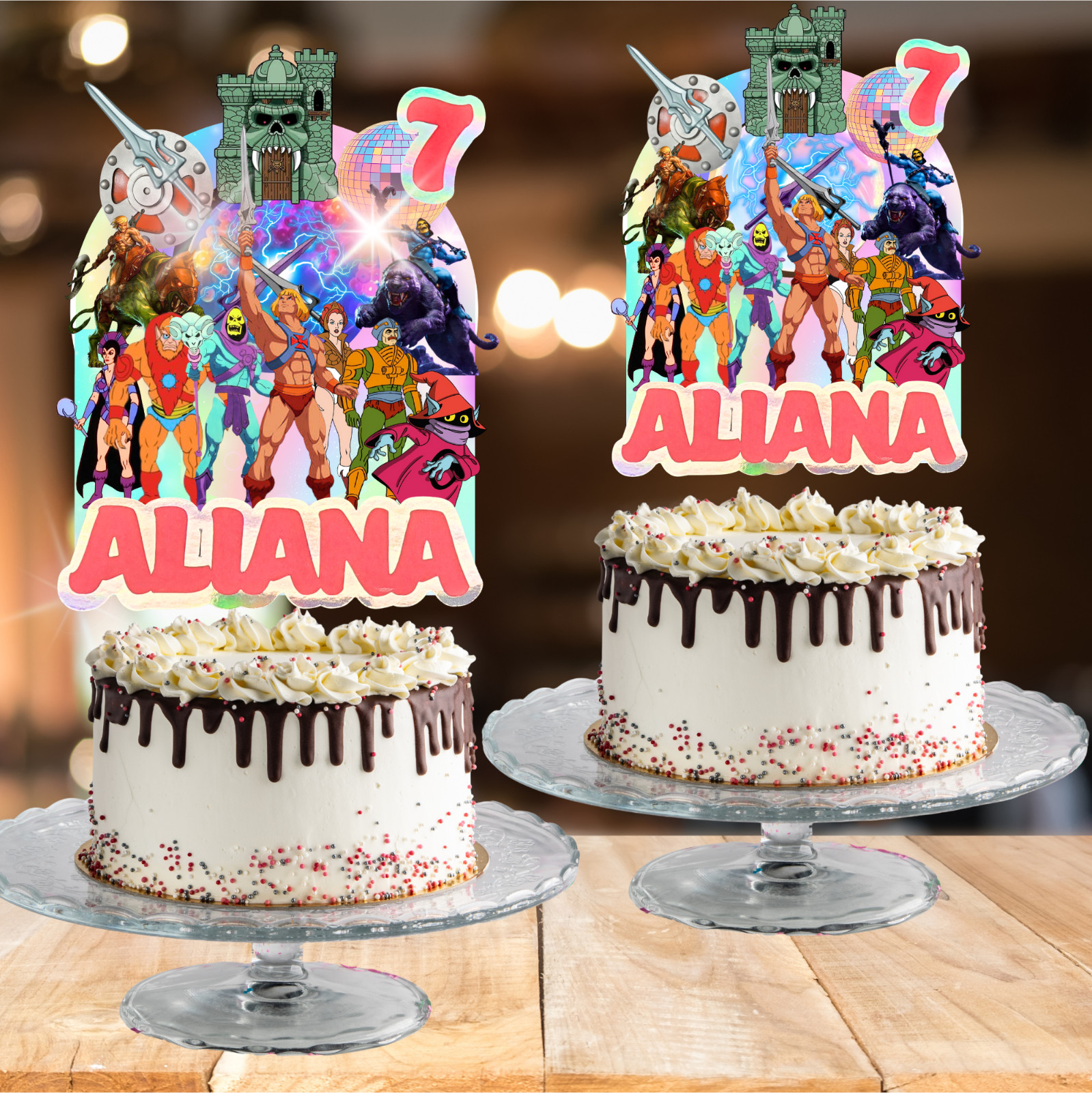 Heman she ra masters plate birthday party supplies favor centerpiece decoration