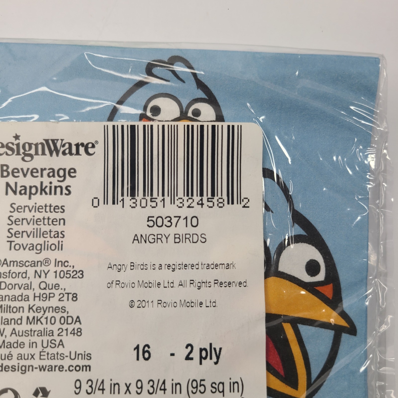 Angry Birds Green Pigs Space Paper Plates 7″ & Napkin Party Birthday Decoration
