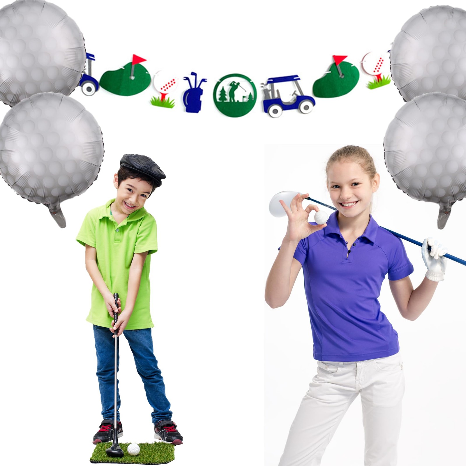 Golf Birthday Party Decorations Happy Birthday Letter Balloons Banner Men Boy…