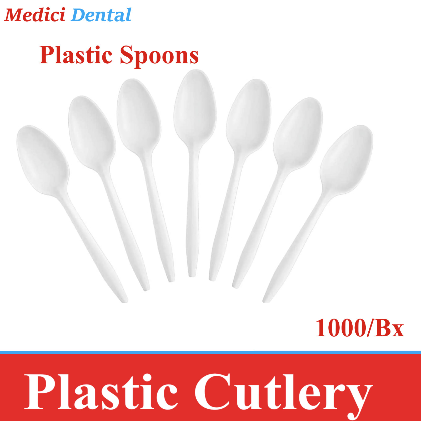 Disposbale Plastic White Spoon 1000/Case, White Plastic Forks 1000/Case-Top Deal