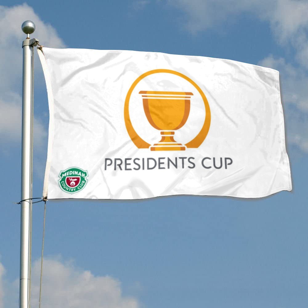 PRESIDENTS CUP MEDINAH CHICAGO PGA TOUR Golf Flag 3x5Feet Home Garden wall Decor