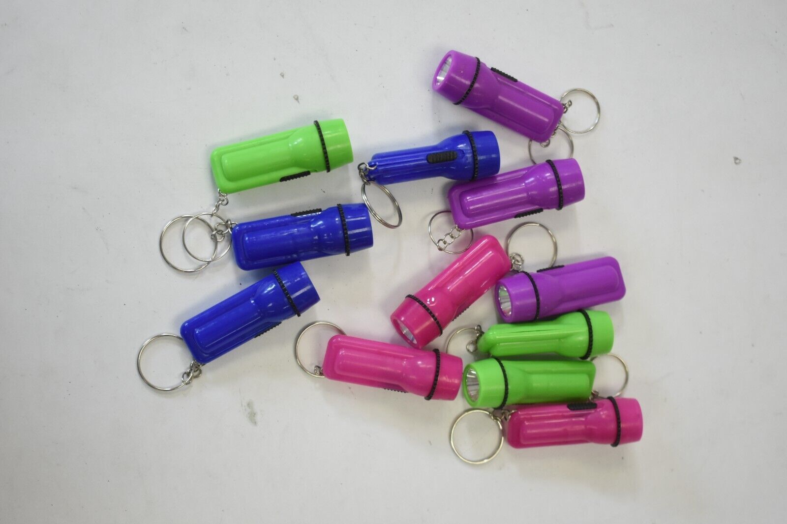 Lot Of 2 Kicko Mini Flashlight Keychain 12PK Assorted Colors Goody Bag Fillers