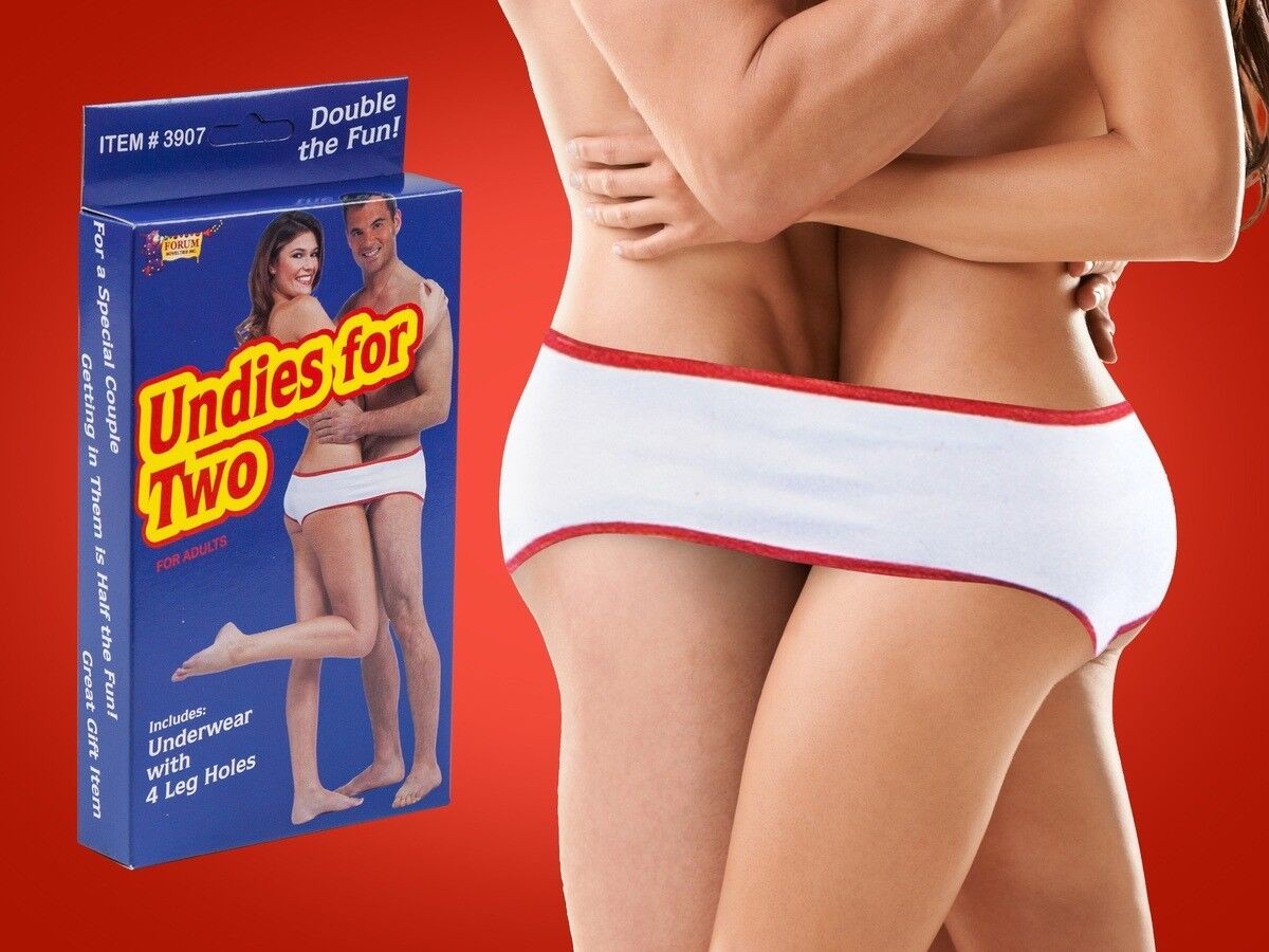 Undies For Two – Adult Sharing Underwear – GaG Joke Novelty Gift