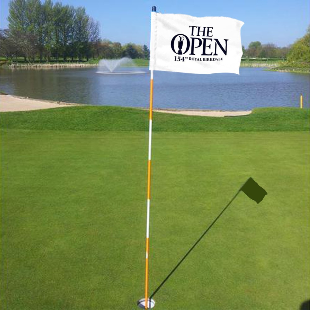 British 2026 The Open Championship Golf Pin Regulation Tube Flag 13x20Inch white