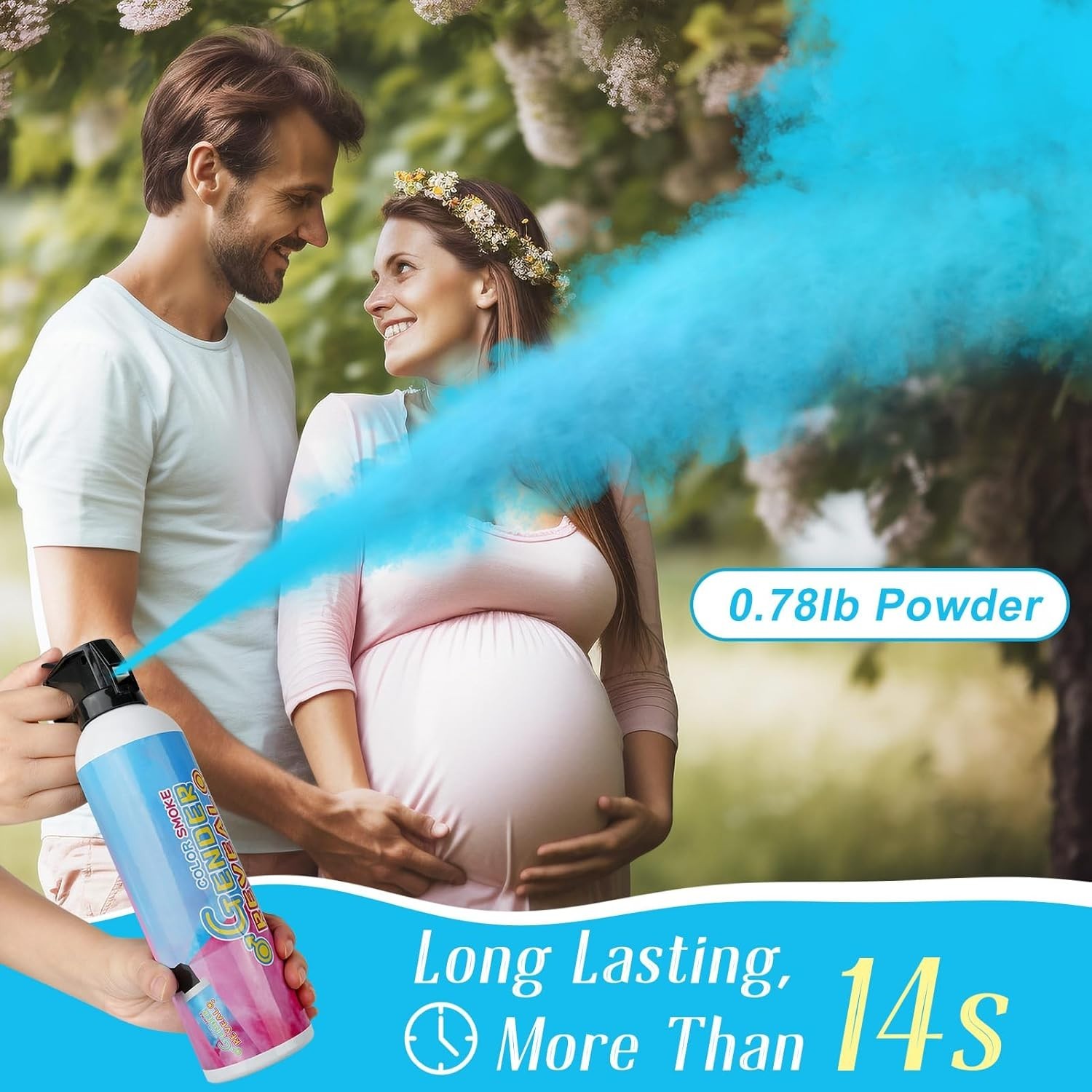 Celebrate with 2 Blue Gender Reveal Fire Extinguishers – Safe & Fun Experience