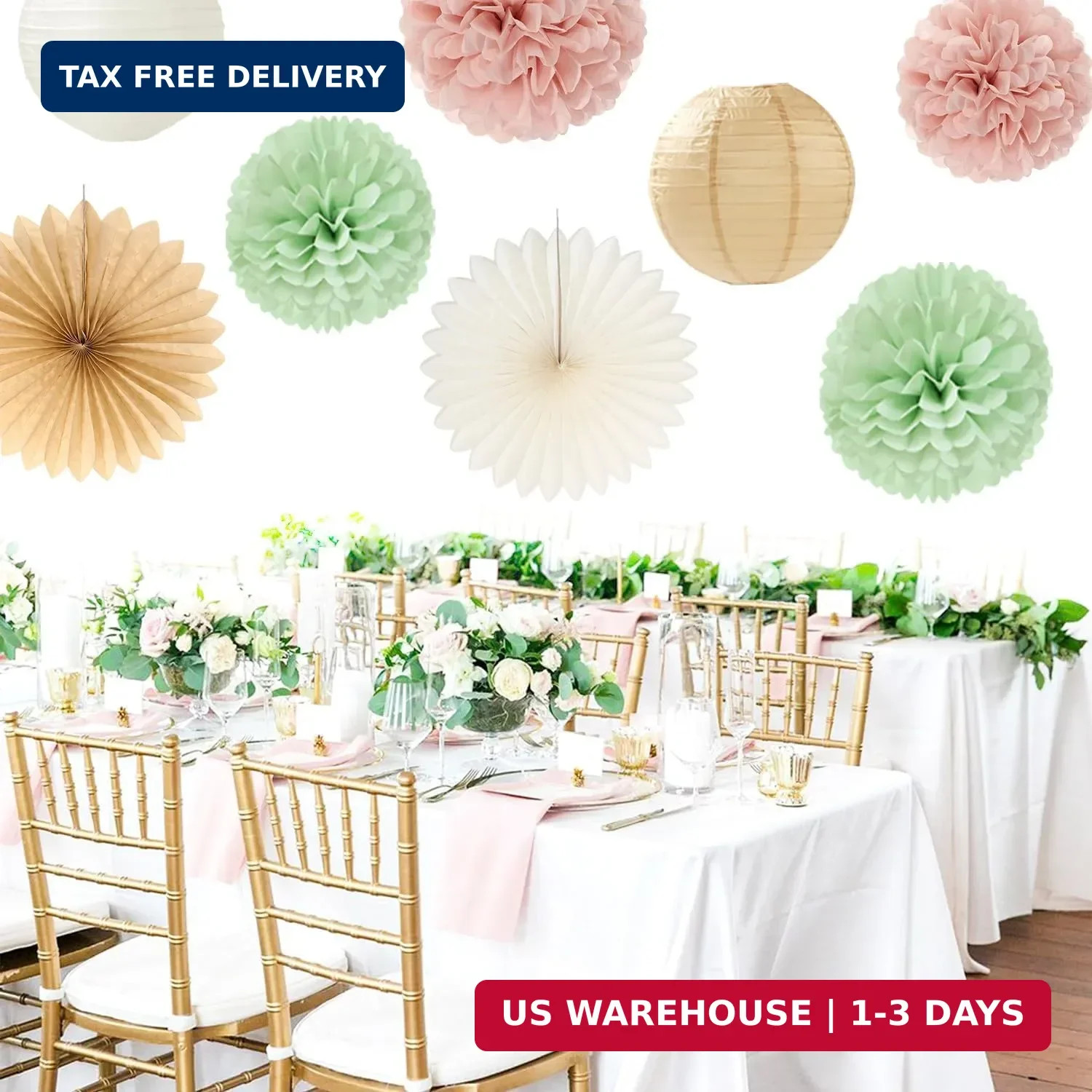 Sage-Green Pink-Beige Bridal-Shower Party-Decorations – 36pcs Bride to Be Banner