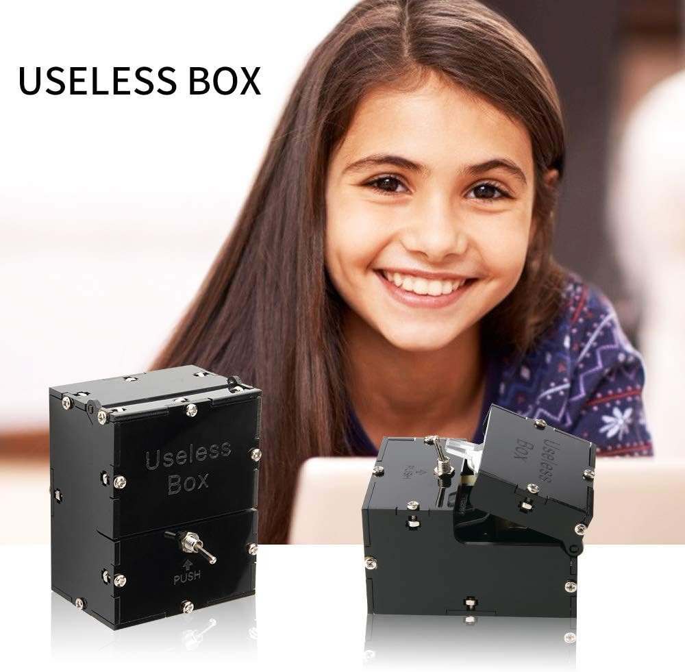 Sansheng Useless Box,Fully Asembled Mini Edition Useless Box for Birthday and Pa