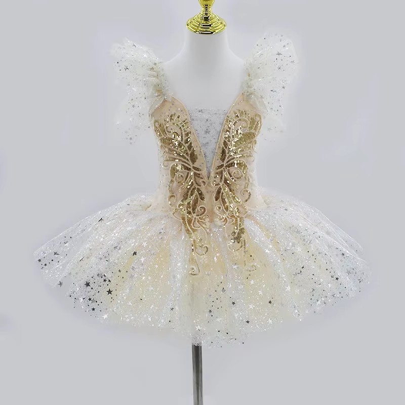 Girls Ballet Tutu Dress Kids Ballerina Dance Leotard Contemporary Costume Outfit