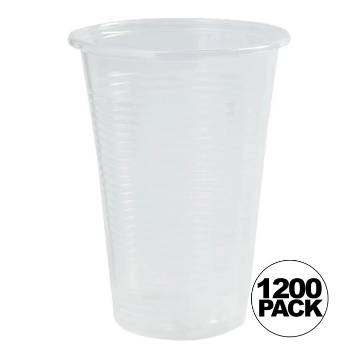 7 oz Clear Plastic Disposable Drinking Cups 1200 count One Case Bulk Small Cups