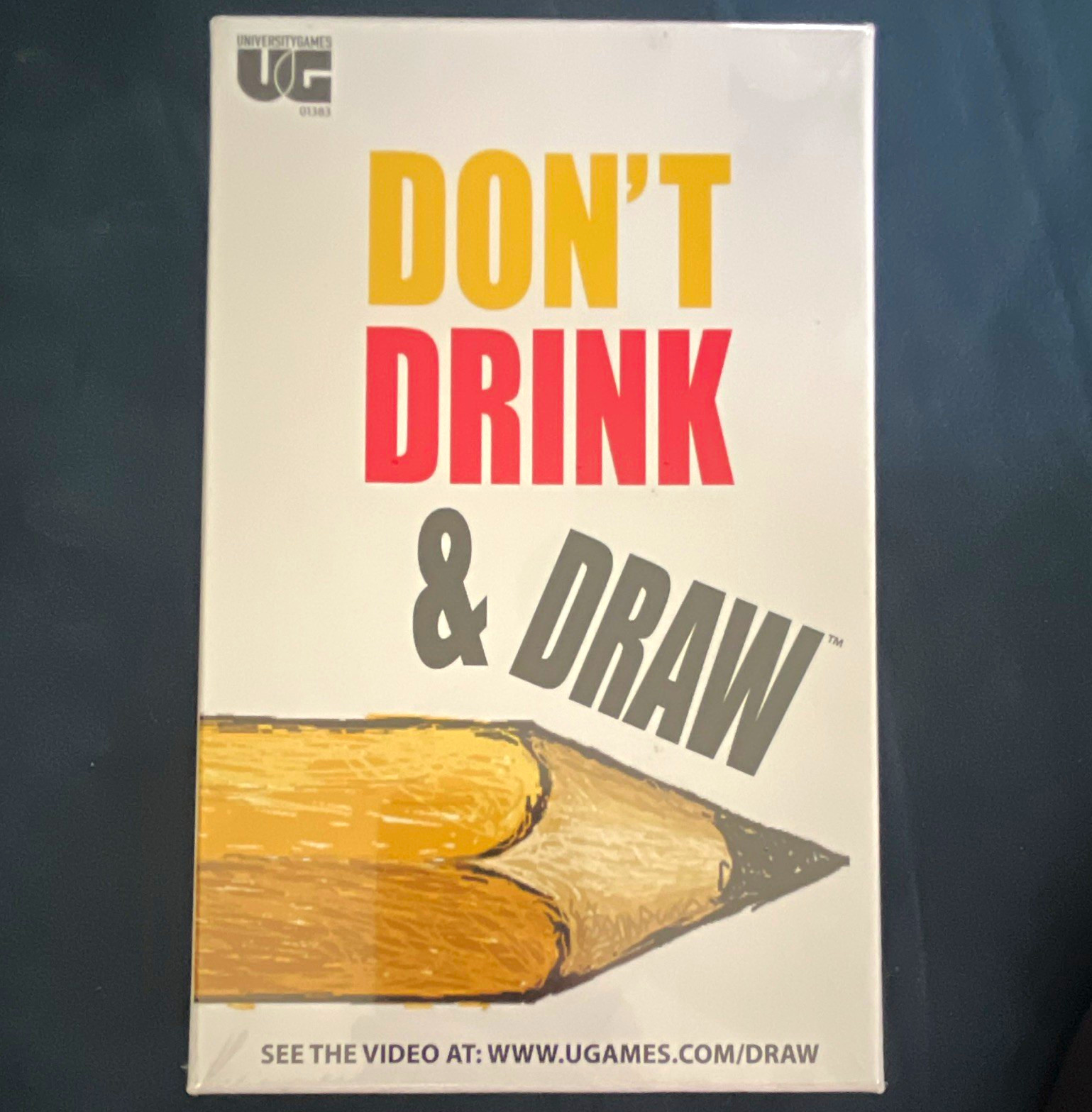 University Games Don’t Drink & Draw Drinking Party Game 21+ 2-8 Players UG1383
