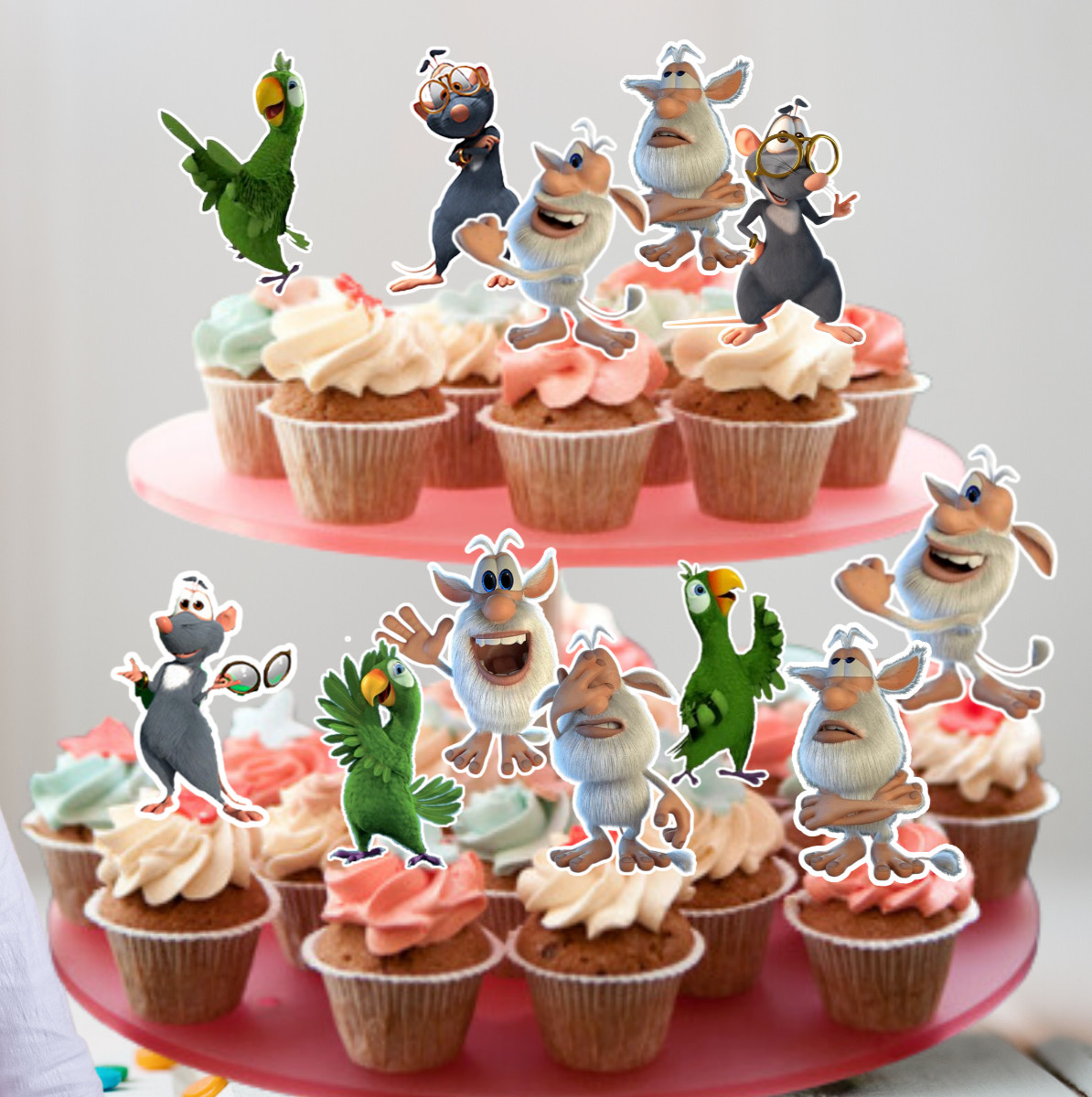 Booba Cake Topper happy birthday party supplies decoration event theme toy