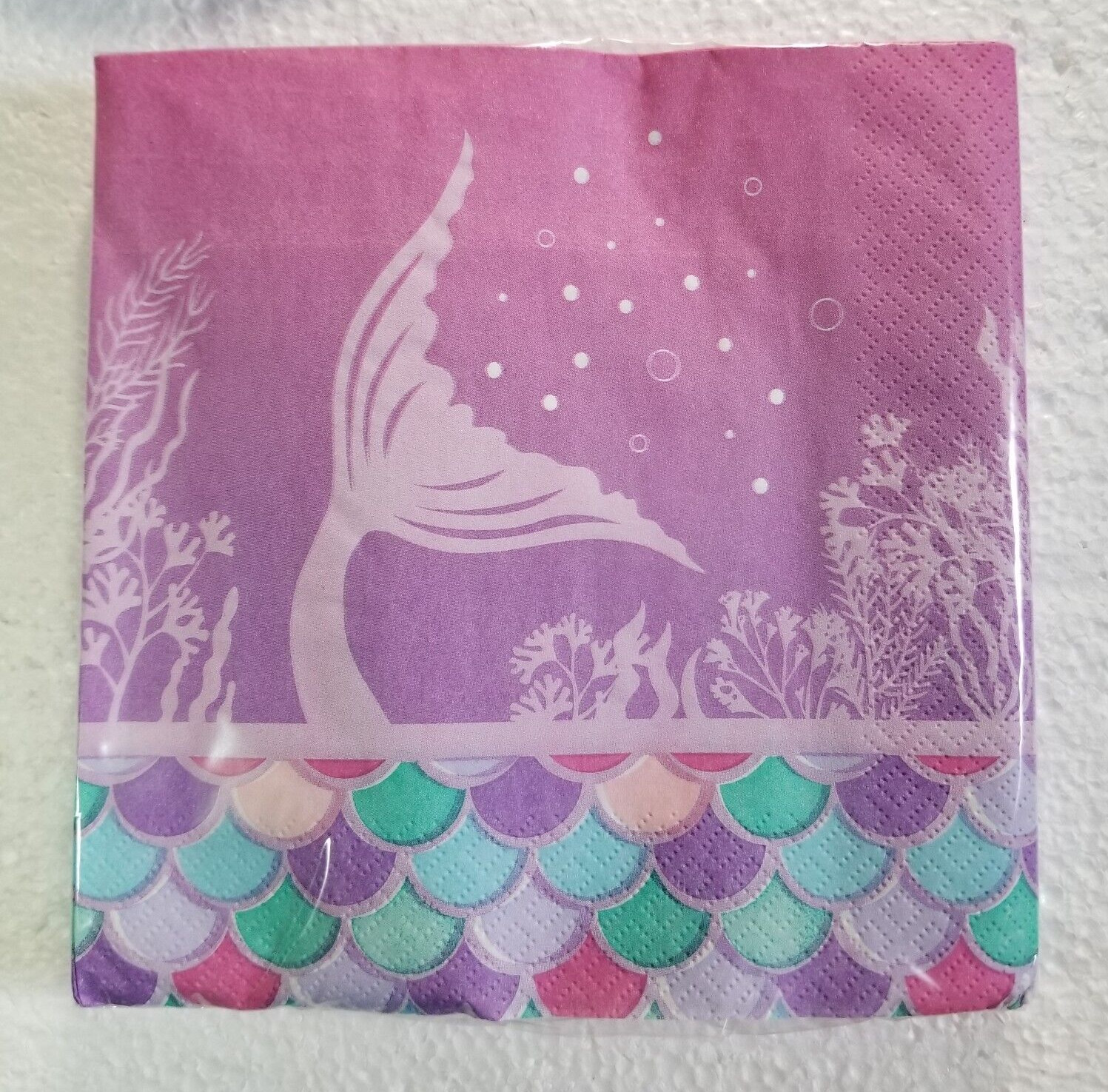 Pink Mermaid Plates & Napkin Mermaids Any Occasion Party Set