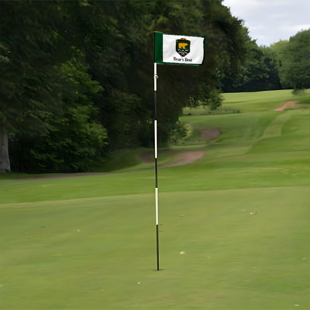BEARS BEST GOLF CLUB LAS VEGAS Golf Pin Regulation Tube Flag 13x20Inch