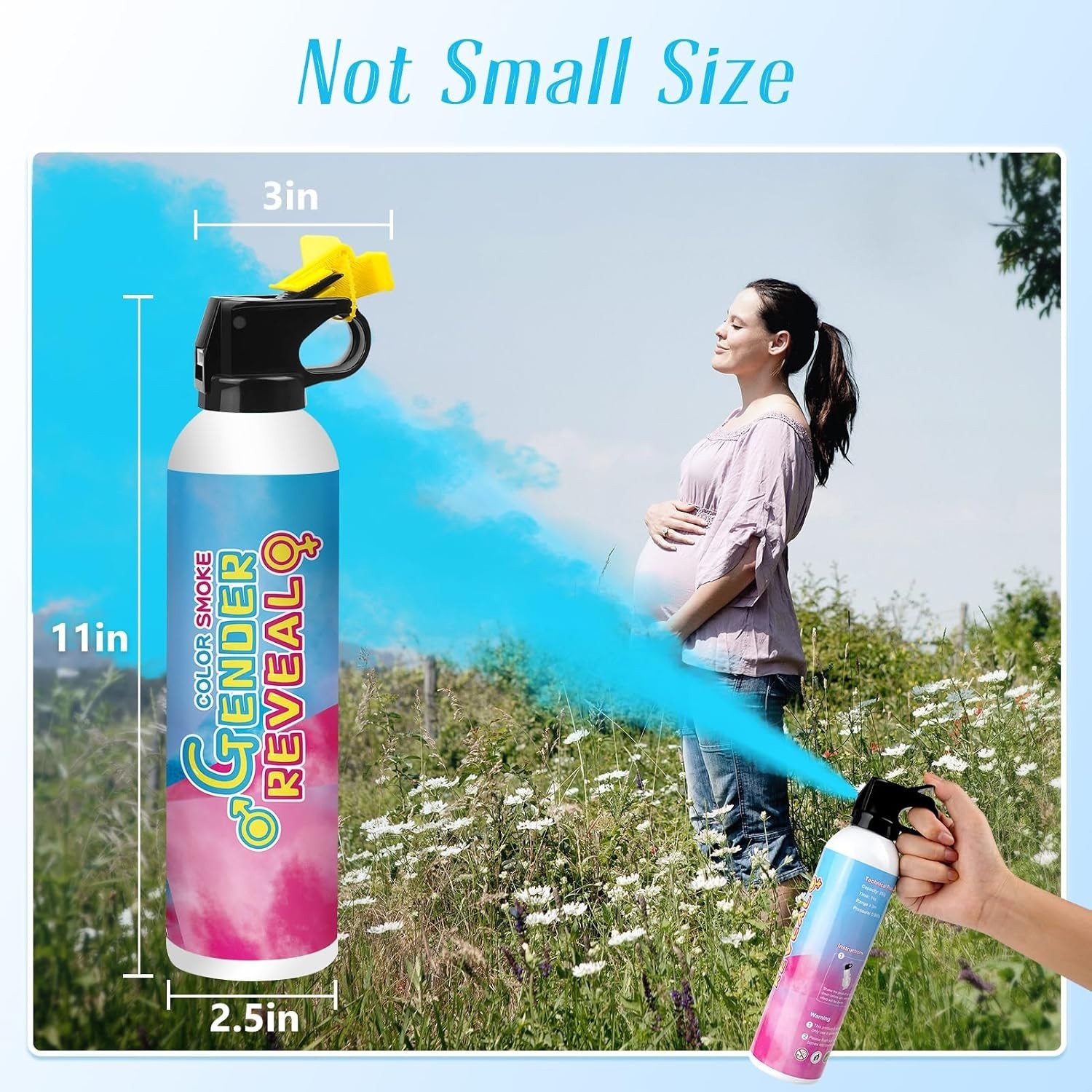 Celebrate with 2 Blue Gender Reveal Fire Extinguishers – Safe & Fun Experience