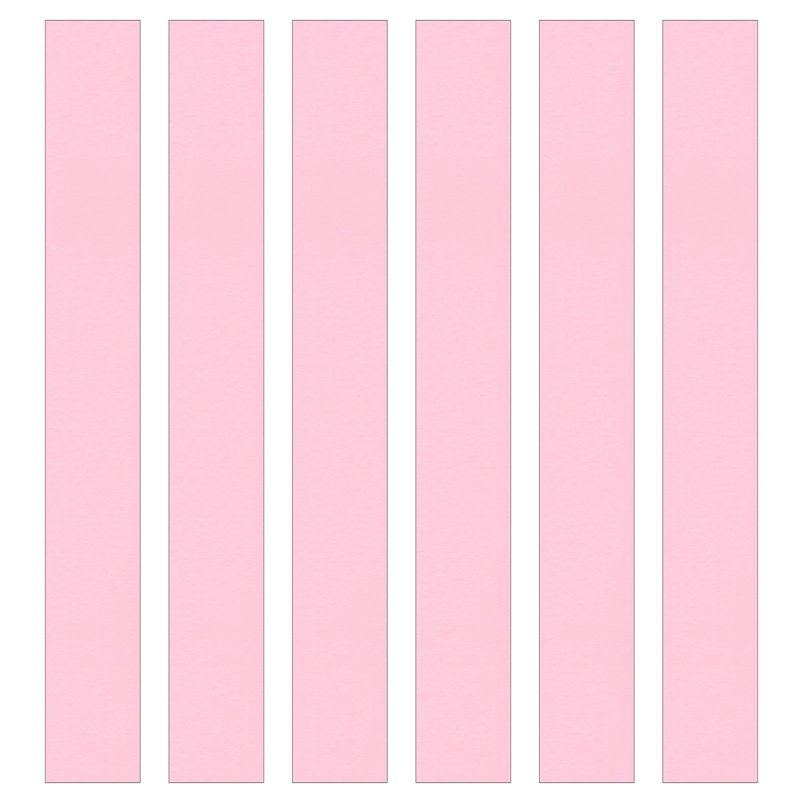 Light Pink Paper Chain Card Strips. 5 Meter / 16 Feet Long. Wedding Party Decor