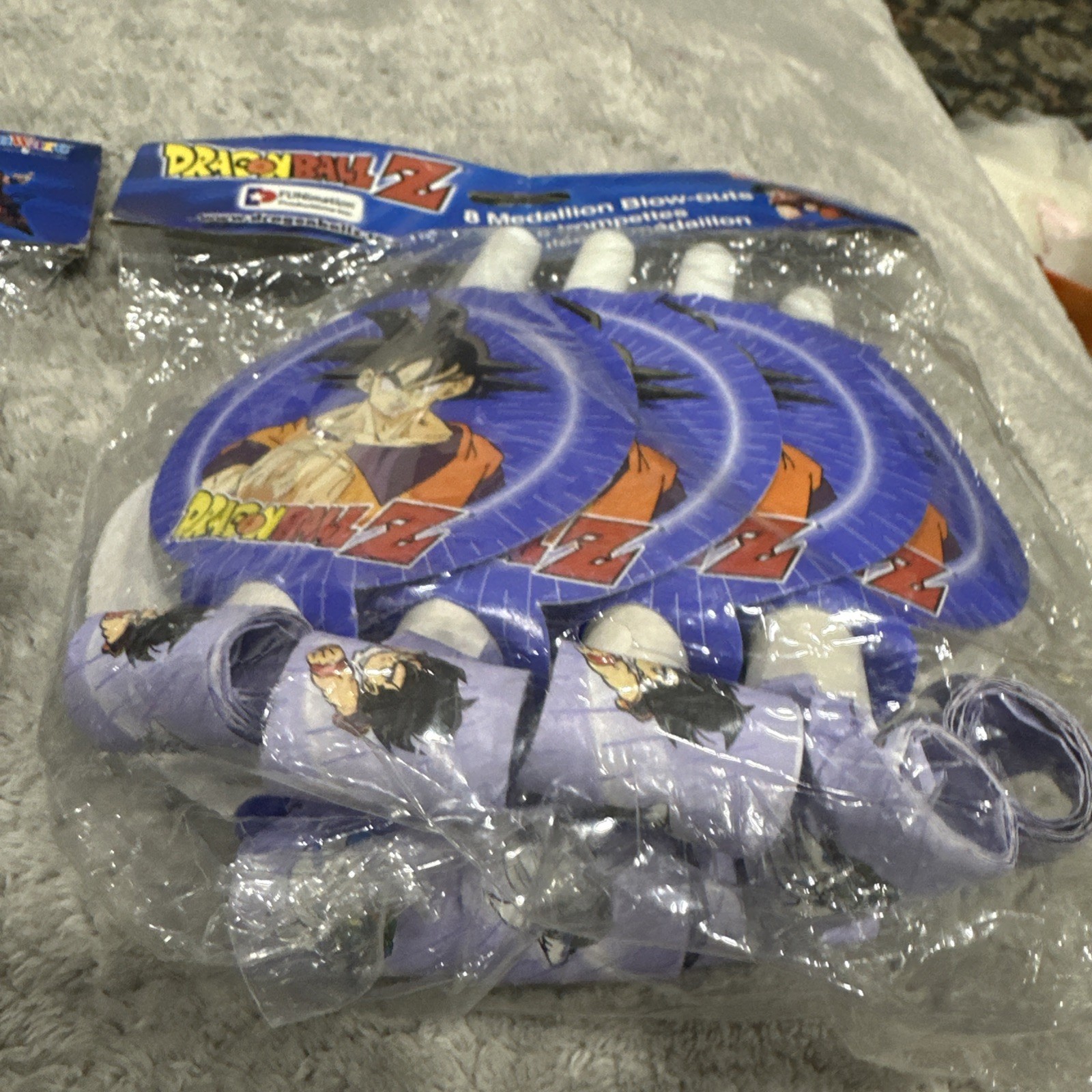 Lot Of 2 – 8 Pack DRAGON BALL Z BLOWOUTS ~ Birthday Party Supplies Favors GoKu