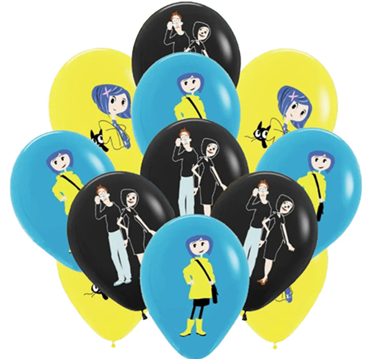 CORALINE PARTY SUPPLIES BIRTHDAY DECORATION BALLOON FAVOR TOPPERS CENTERPIECE