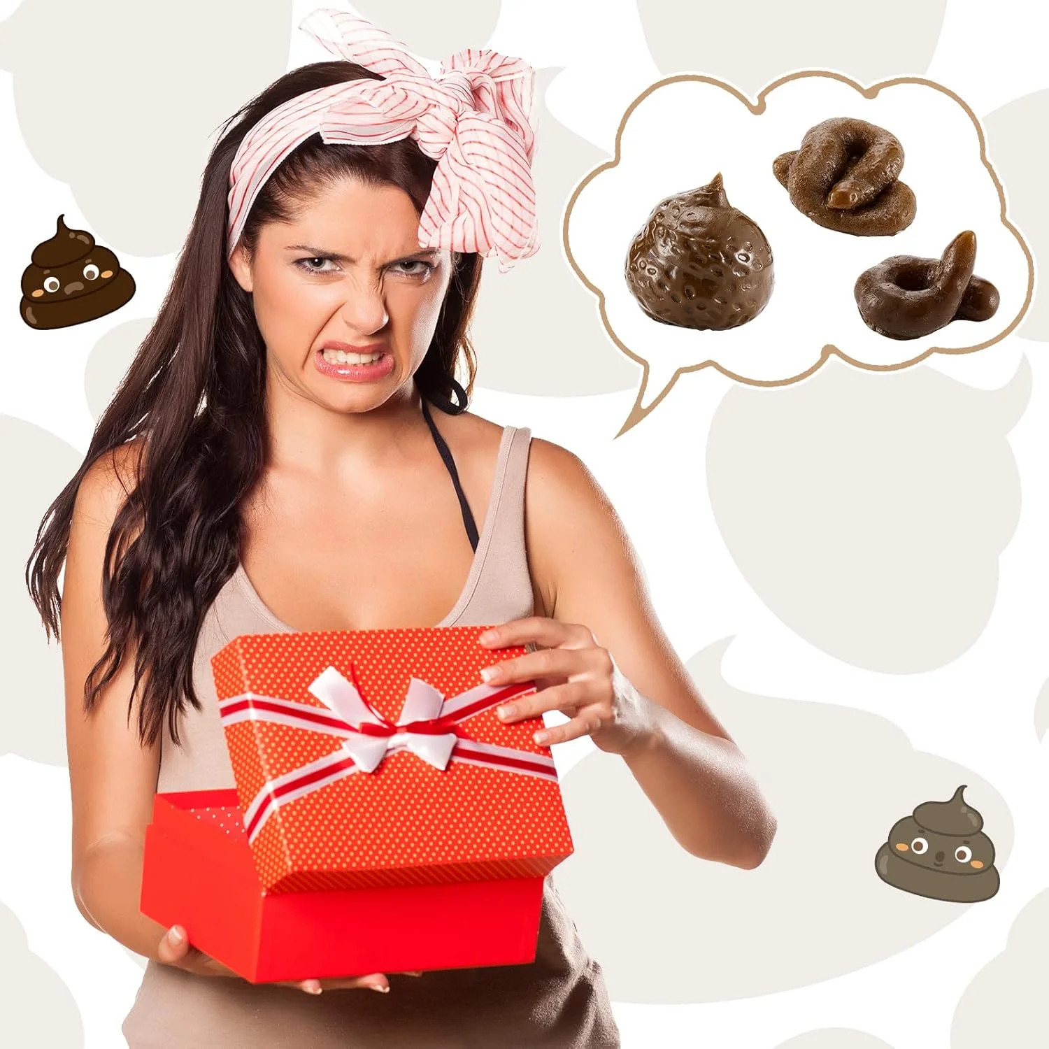 8 Pcs Fake Poop Realistic Dog Poop Fake Turd Adult Gags and Practical Joke