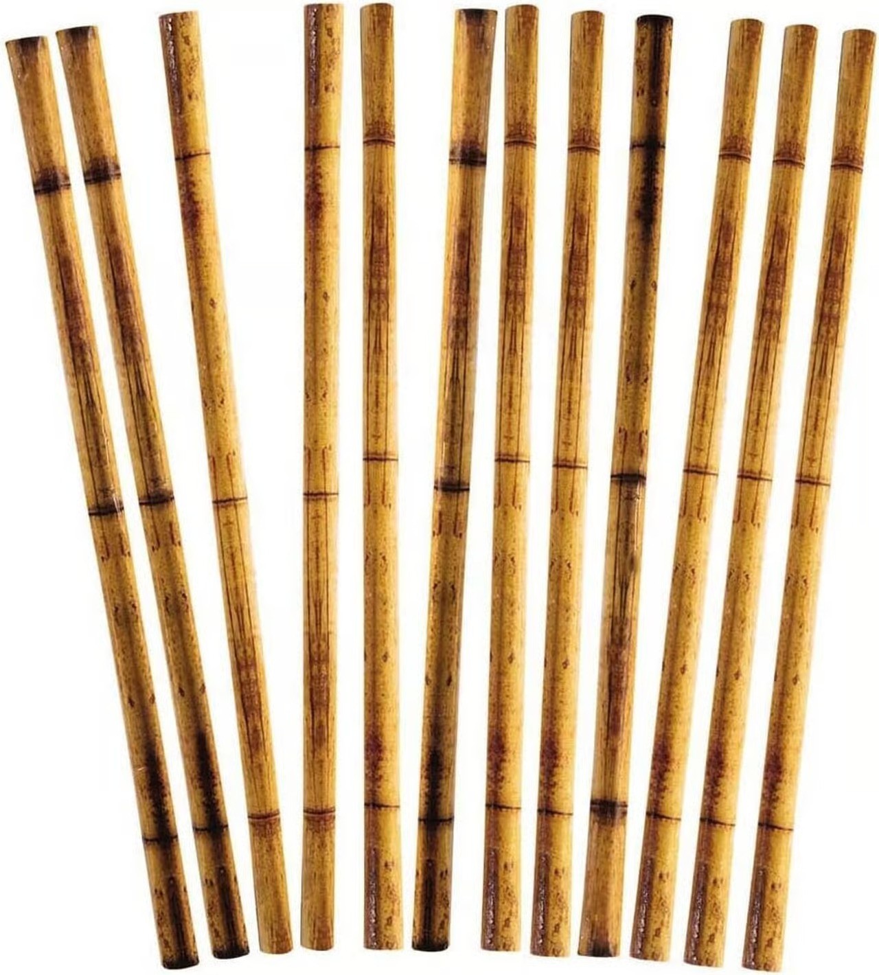 12pk Bamboo Print Party Straws – Luau, Tiki & Tropical Decor – Forum Novelties