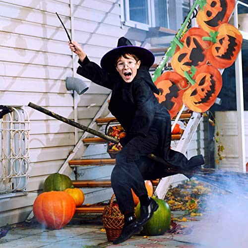 Halloween Pumpkin Bunting Flag Hanging Banner 59 Inches Funny Pumpkin Flag