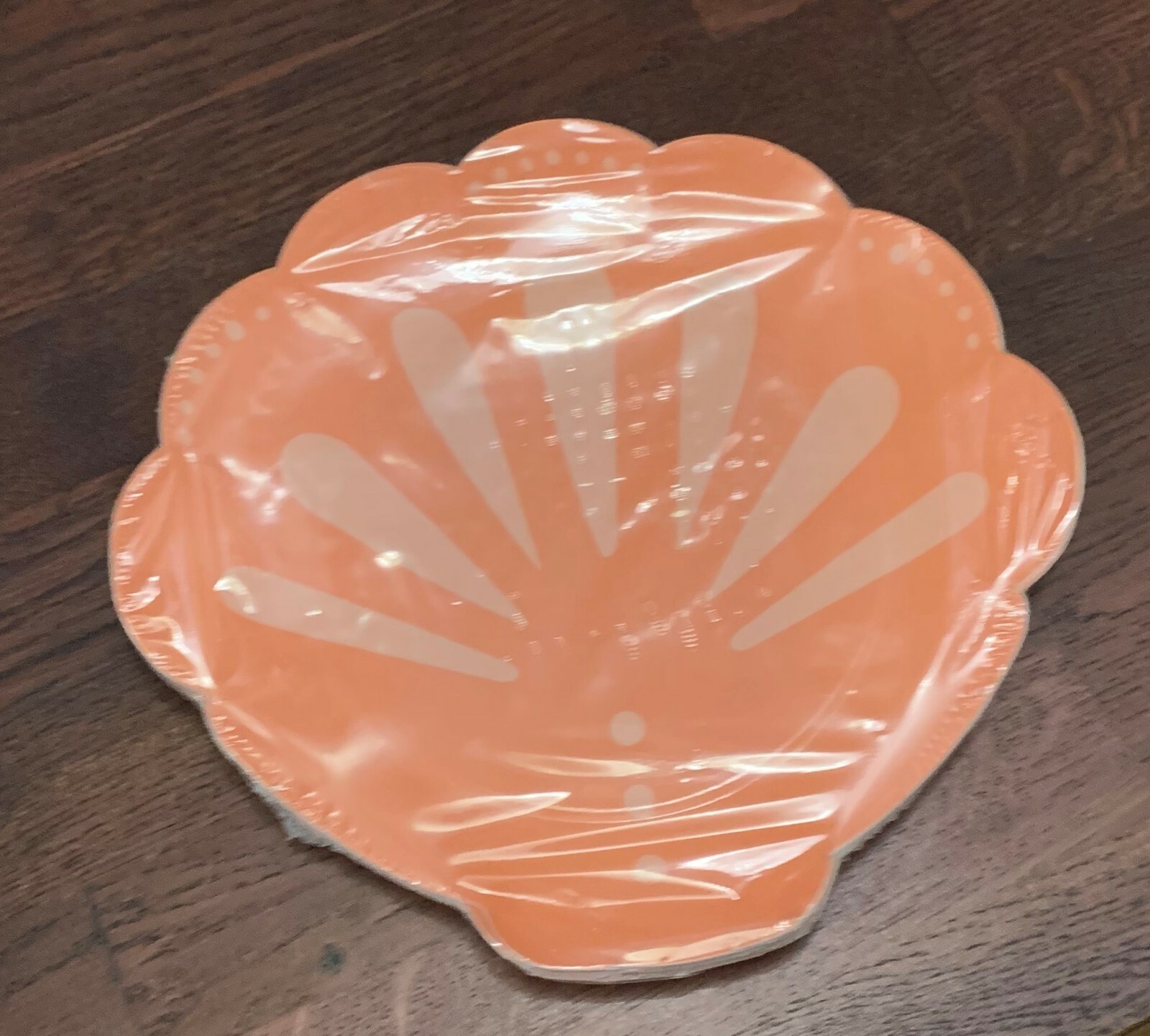 Spritz 10ct Mermaid Shell Snack Paper Plates 7″ x 8″