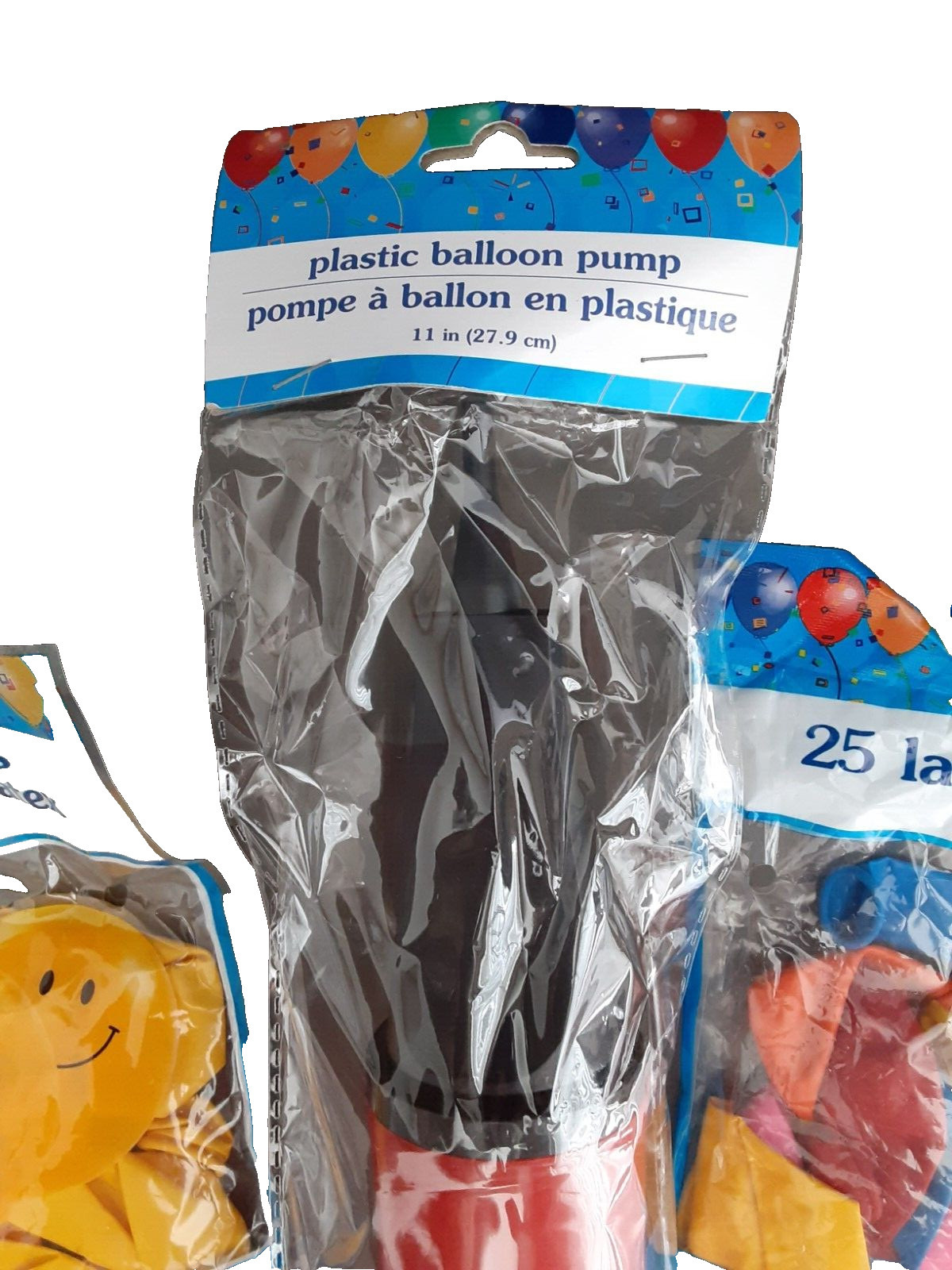 32 Latex Balloons and Pump, 12 Yellow Smiley Face, 25 Solid, Multi Color