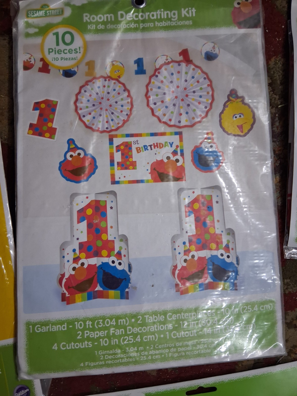 1st Birthday Sesame Street Party Supplies BRAND NEW! LOTS OF ITEMS! FREE SHIPING