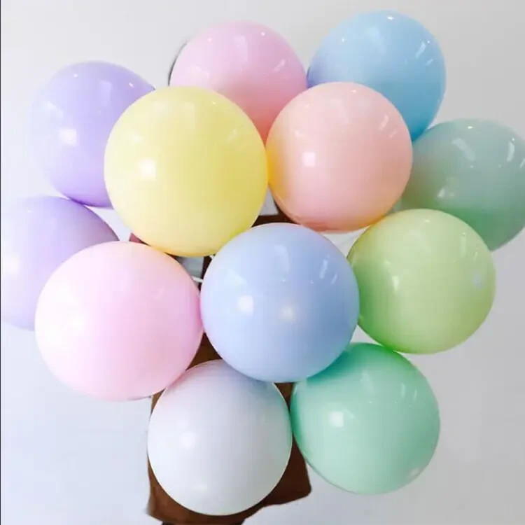 12 inch Thick assorted Pastel color Round Balloons 100 pcs