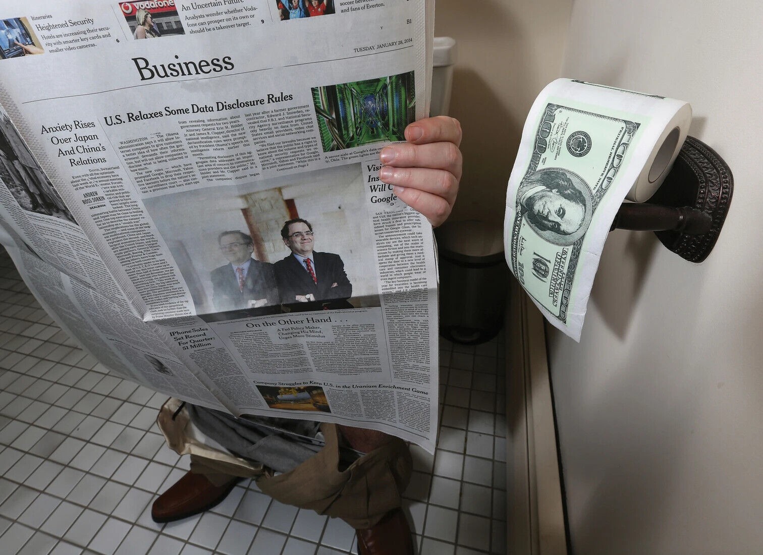 3 Hundred Dollar Bill Toilet Paper Money Rolls $100 – Funny Gift Bathroom Joke
