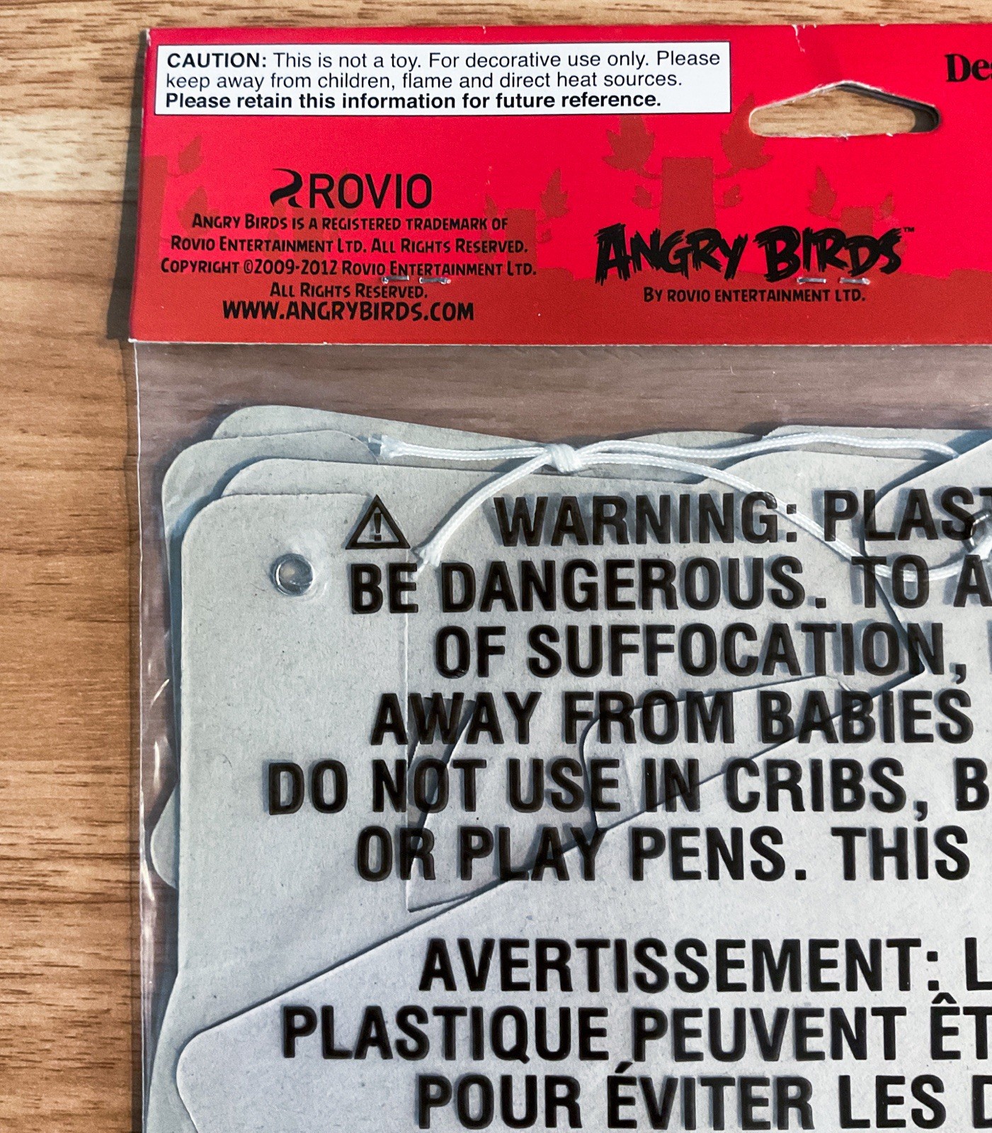 Angry Birds Happy Birthday Banner 2012 Rovid Entertainment 7.59 Ft NEW & SEALED
