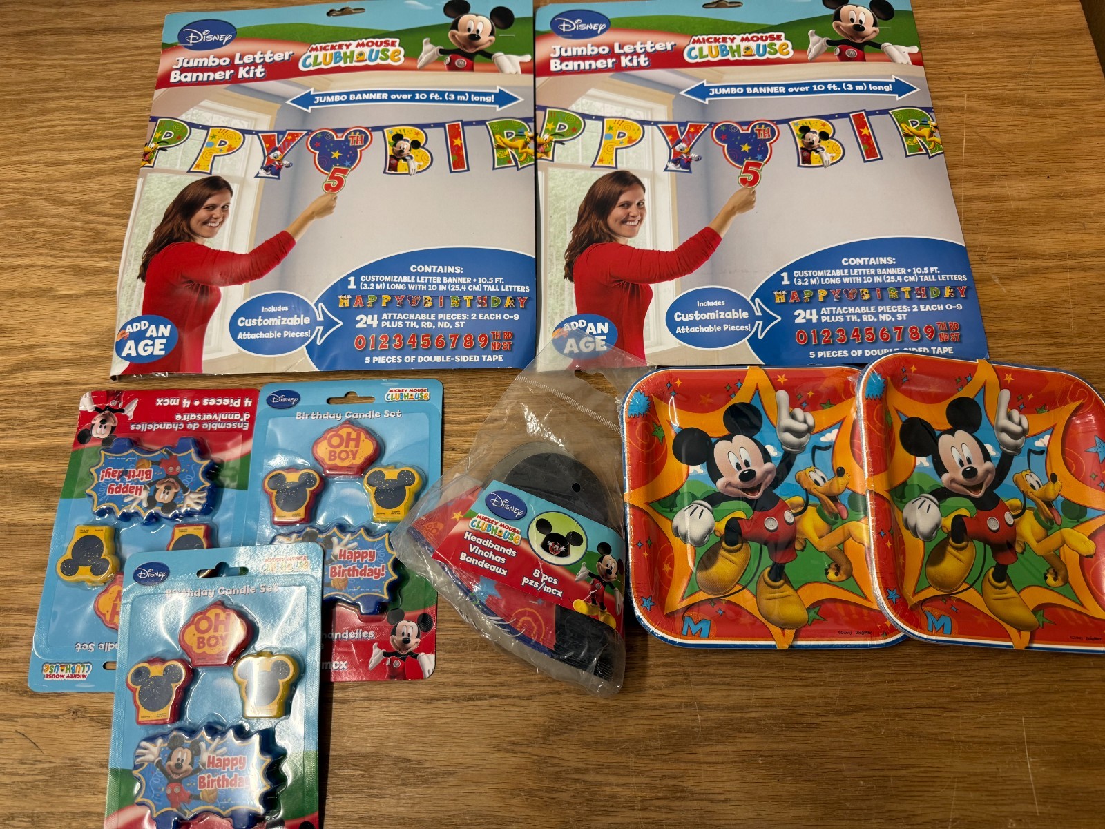 Disney Junior Mickey Mouse Clubhouse Kids Boys Birthday Party Supplies Mixed Lot